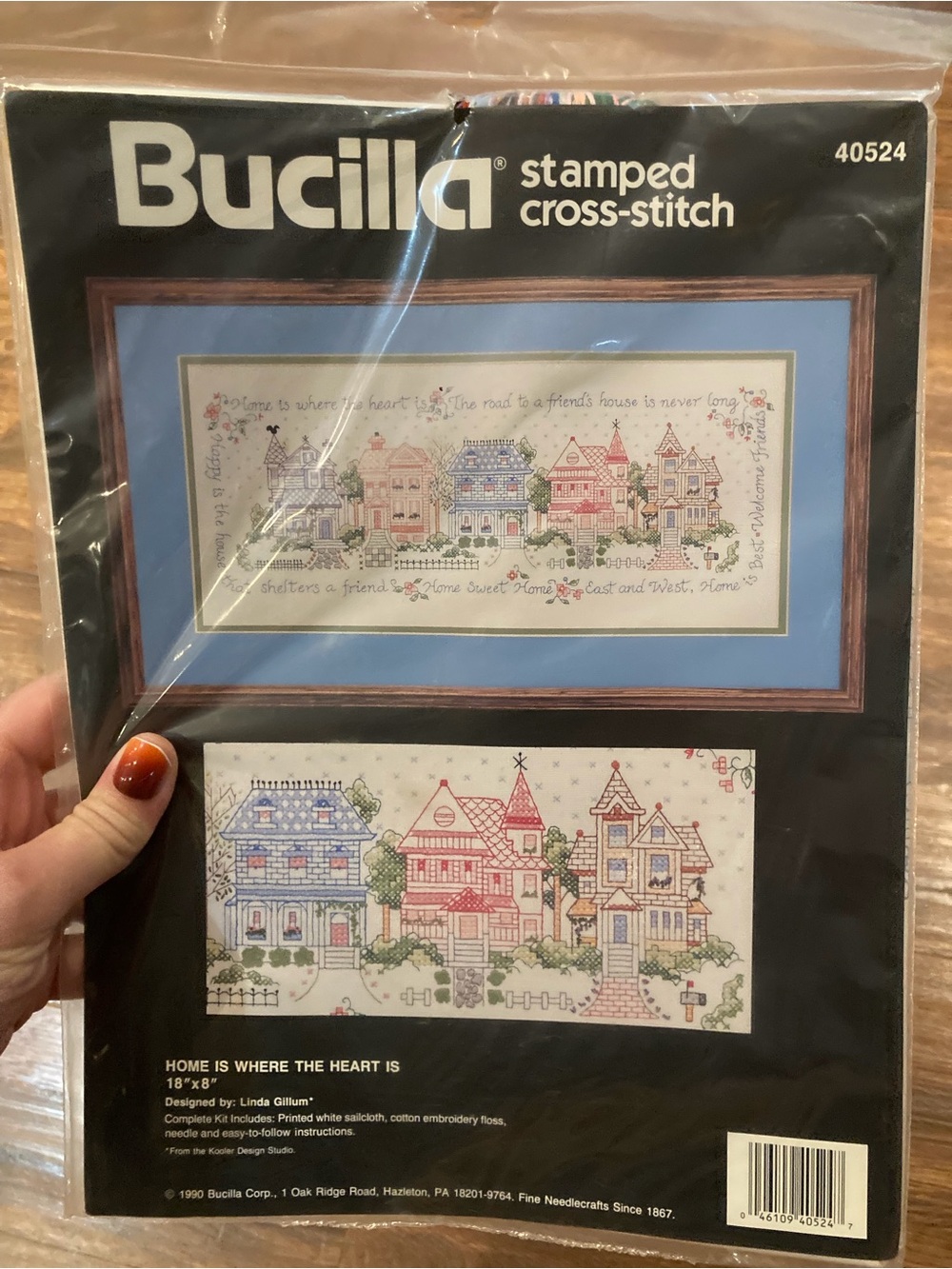 Bucilla Stamped Cross-Stitch Kit Home Is Where The Heart Is 40524